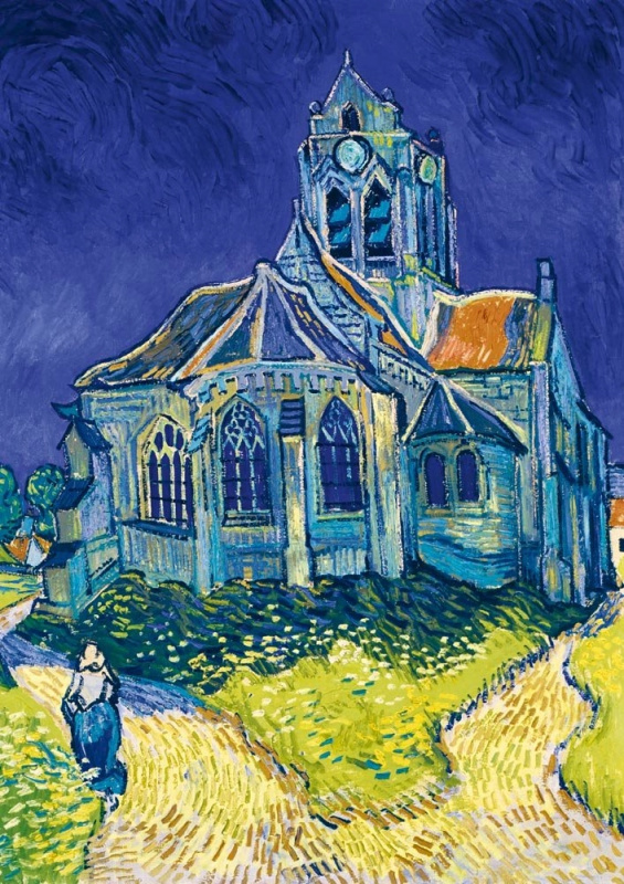 Bluebird Kostel v Auvers-sur-Oise 1890 1000 dílků