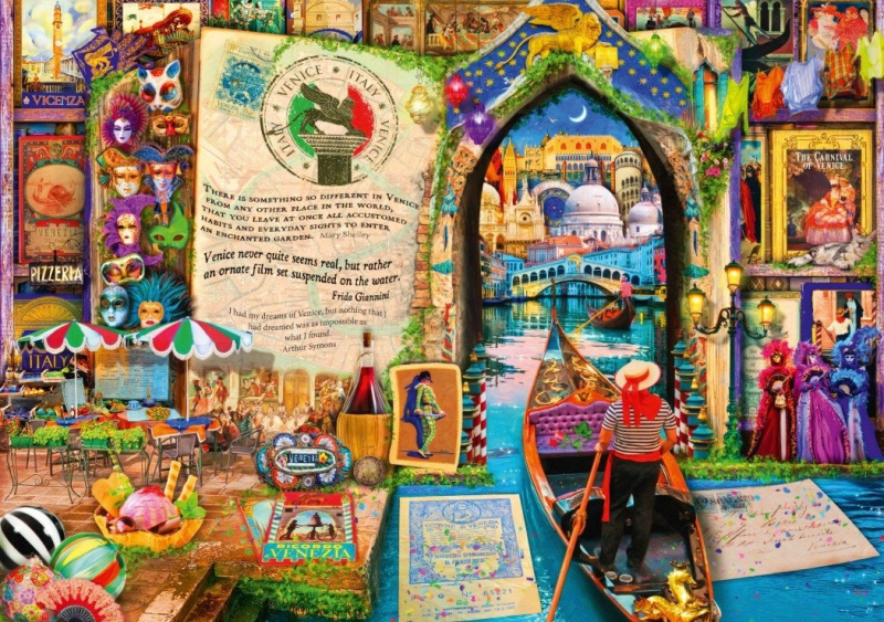 Life is an Open Book Venice - puzzle z kategorie Umělecké