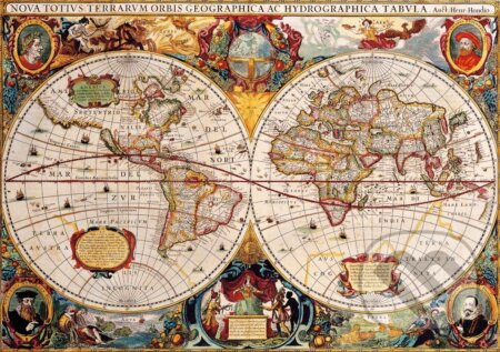 Puzzle Antická mapa světa 1000 dílků