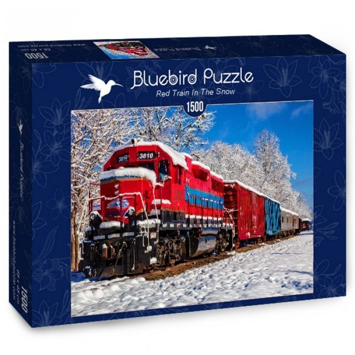 Puzzle Bluebird – vlak v zimě, 1500 dílků