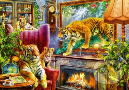 Tigers Coming to Life II - Jan Patrik Krásný - puzzle z kategorie Umělecké
