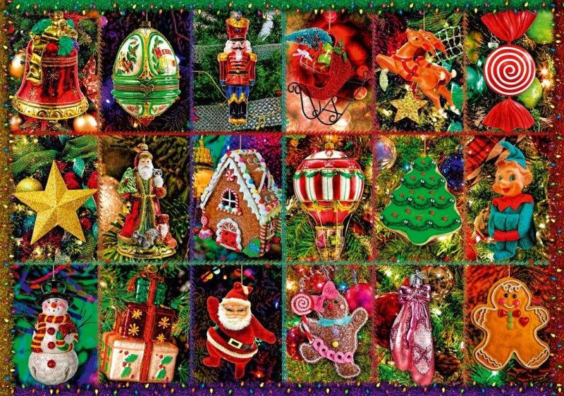 Festive Ornaments - puzzle z kategorie Umělecké