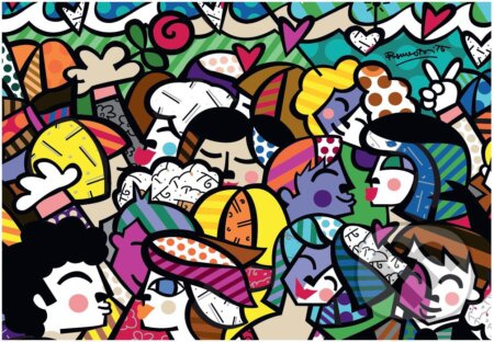 Romero Britto - Looking into the future - puzzle z kategorie Umělecké