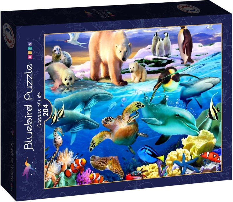 Bluebird puzzle Oceány života 204 dílků