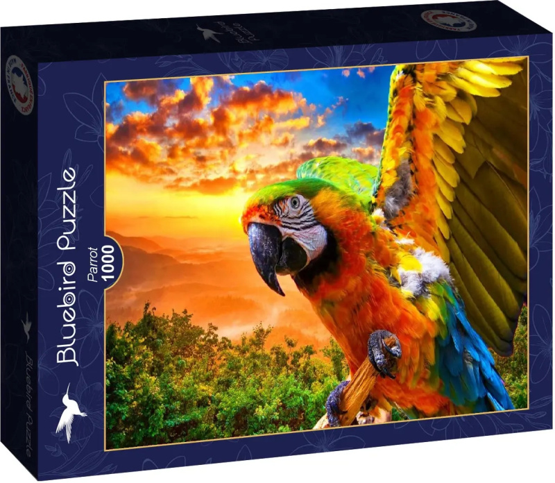 Puzzle Bluebird 1000 dílků Papoušek