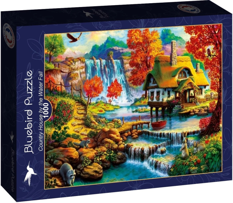 Bluebird puzzle Venkovský dům u vodopádu 1000 dílků