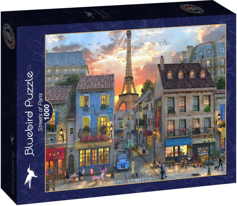 Puzzle Bluebird 1000 dílků Ulice v Paříži