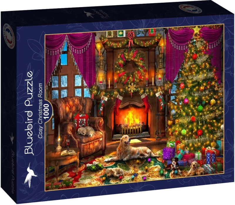 Bluebird puzzle útulný vánoční pokoj 1000 dílků