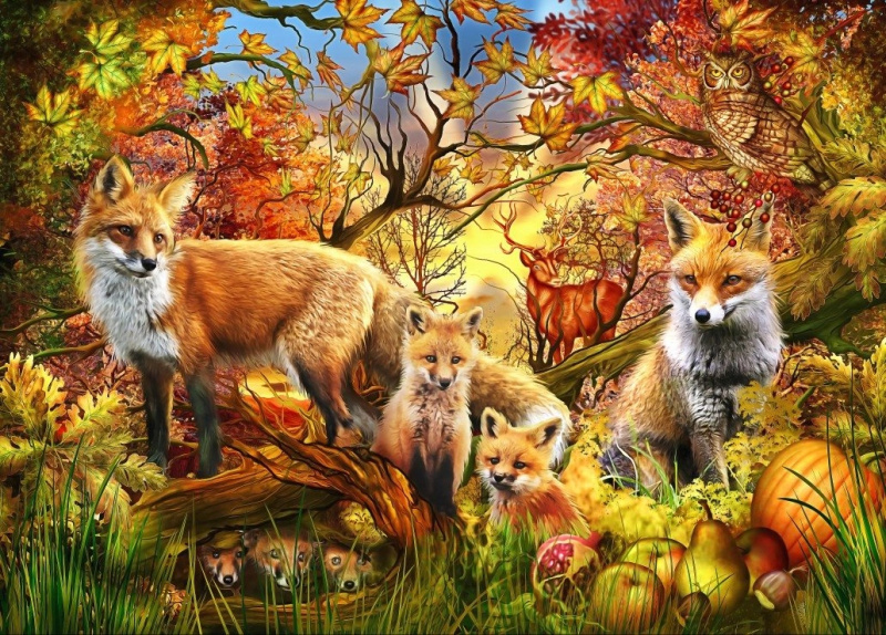 Puzzle Kouzlo podzimu 1500 dílků