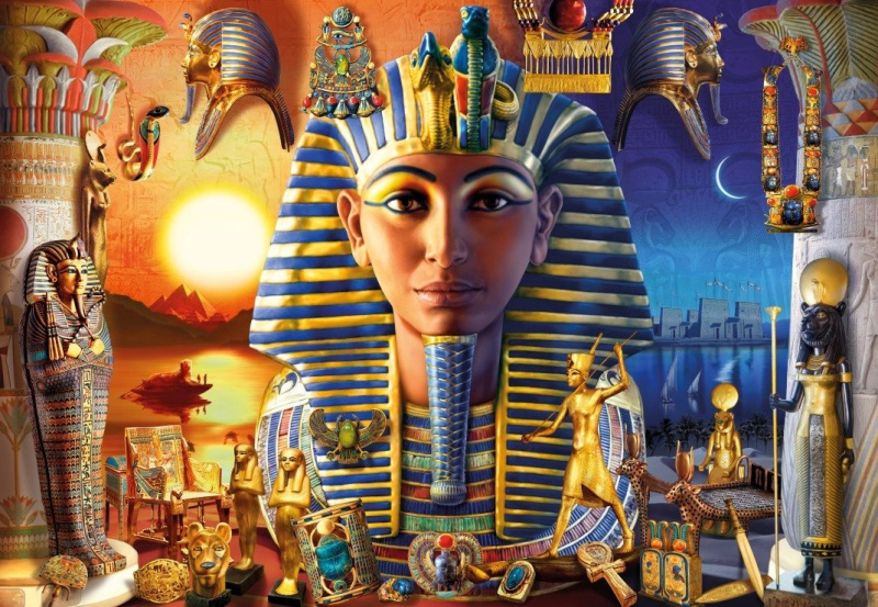 Puzzle Egyptské poklady 1000 dílků BLUEBIRD
