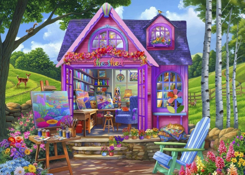 Puzzle Studio v chatě 500 dílků