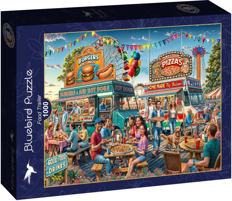 Puzzle Pojízdné občerstvení 1000 dílků BLUEBIRD