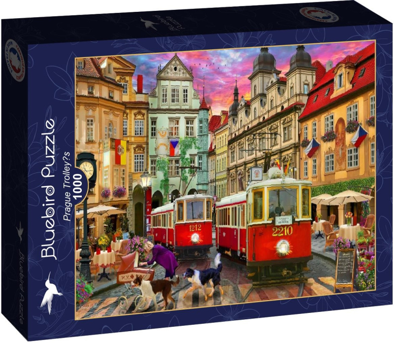 Bluebird puzzle Pražská tramvaj 1000 dílků