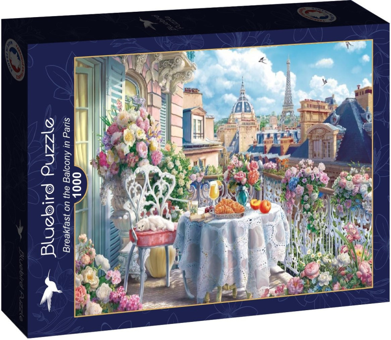 Bluebird puzzle Snídaně na balkóně v Paříži 1000 dílků