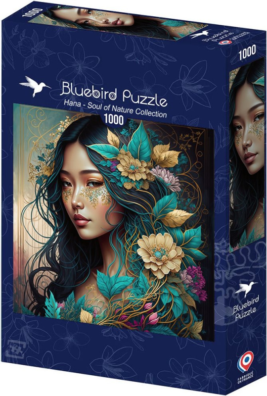 Bluebird čtvercové puzzle Hana – kolekce Duše přírody, 1000 dílků