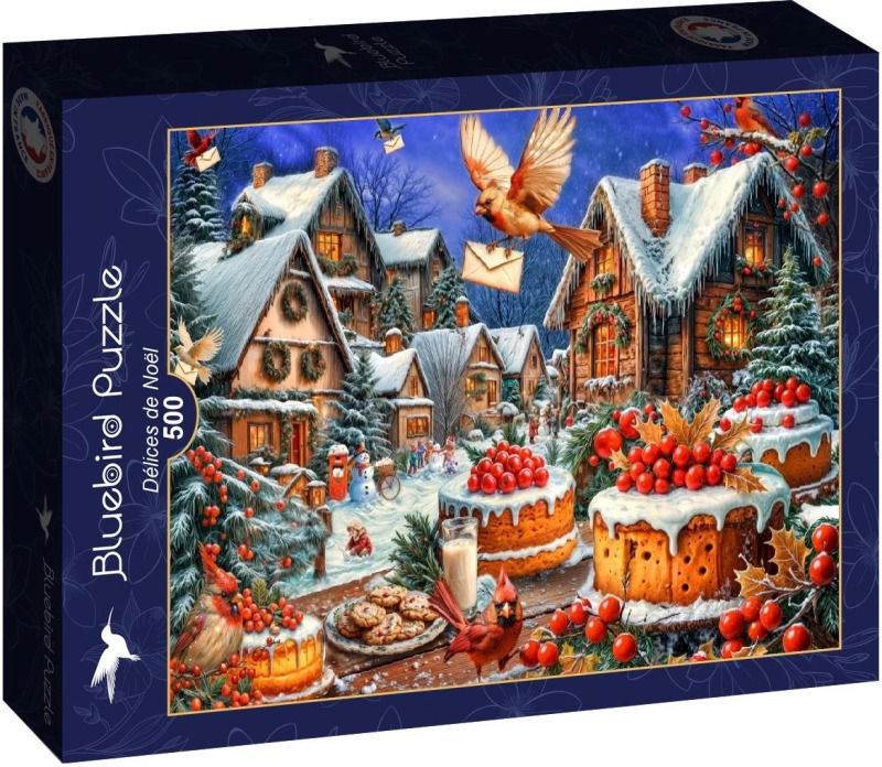 Bluebird Puzzle Vánoční dobroty 500 dílků