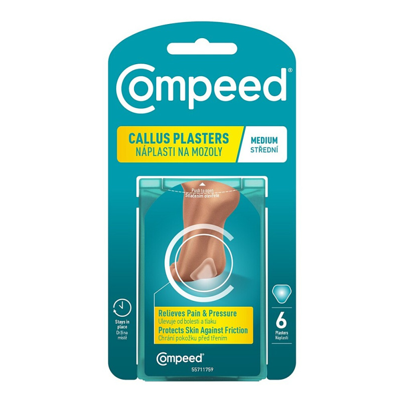 Compeed Náplasti na mozoly střední 6ks
