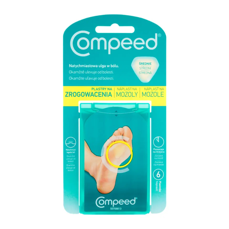 Compeed Náplasti na mozoly střední 6ks