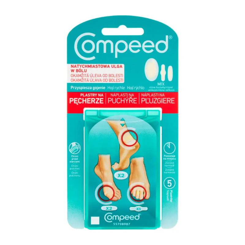 COMPEED Náplasti na puchýře mix 5 kusů