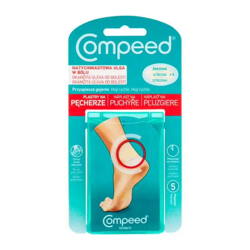 Compeed Náplasti na puchýře střední 5 ks