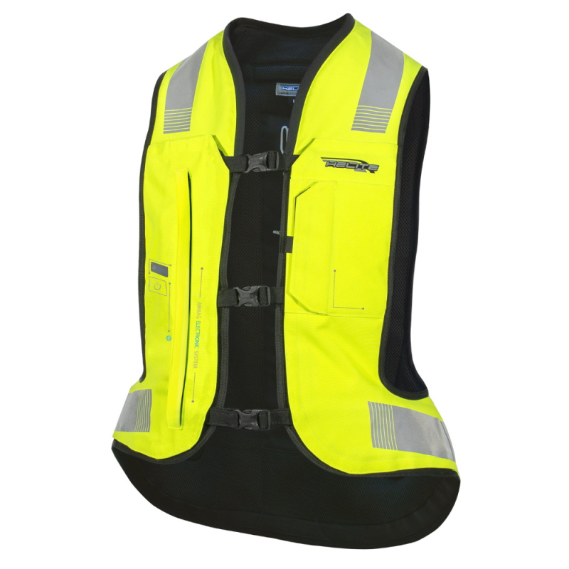 Airbagová vesta Helite e-Turtle HiVis, elektronická žlutá M