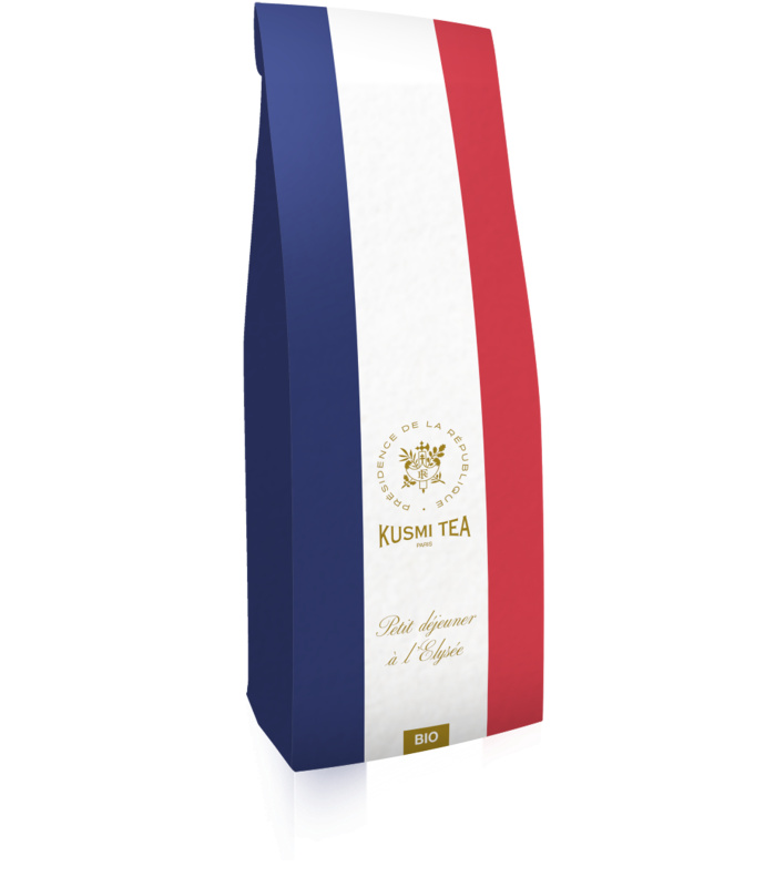 Kusmi Tea Sypaný zelený čaj Petit déjeuner a l'Elysée Bio, sáček 100 g 21691A1050