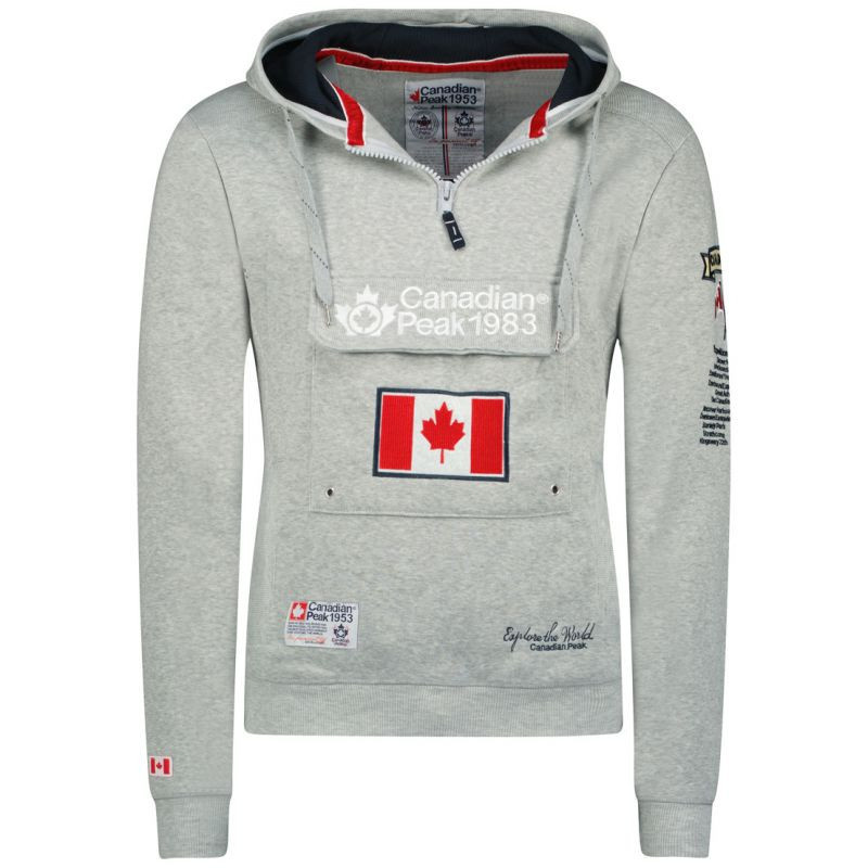 Canadian Peak GALAPAGOS BGREY CP MEN 054 POP mikina (RBMWW3826H/CP-GRIS MÉLANGÉ) 3XL
