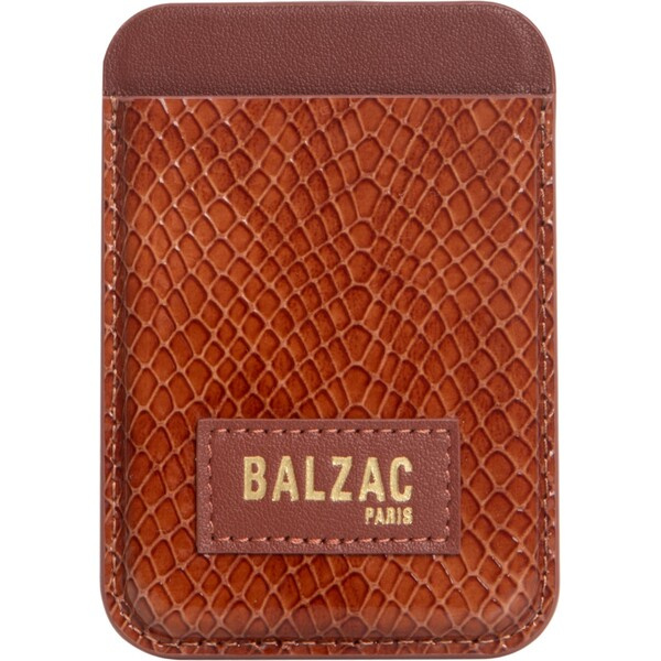 Native Union x Balzac Embossed Cognac Card Holder MagSafe peněženka