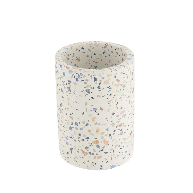 Tendance TERRAZZO terazo kelímek na zubní kartáček, Ø 7,4 cm vícebarevný