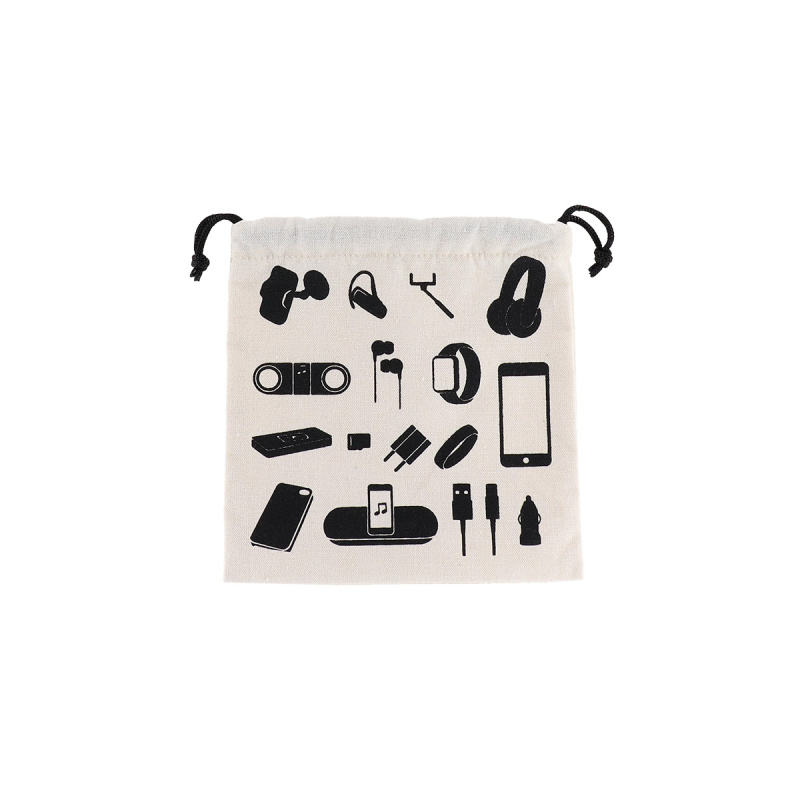 Tendance Cestovní taška na elektronické příslušenství, 21 x 19,5 cm béžová