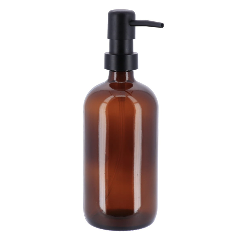 Tendance Skleněný dávkovač mýdla PURE hnědé sklo, 500ml hnědý