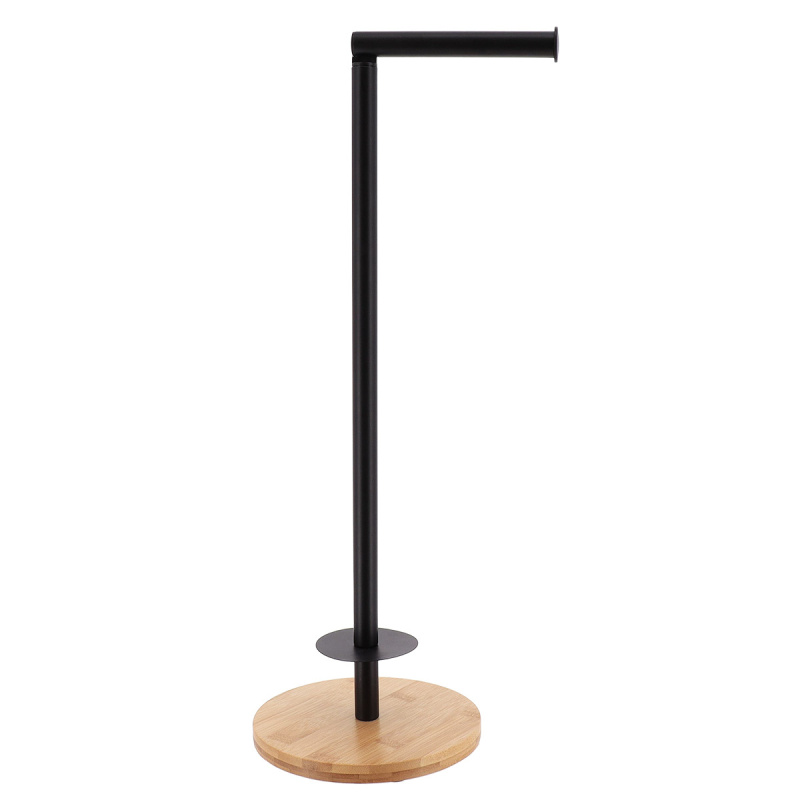Tendance Stojan na toaletní papír s náhradní, Ø18 x 68,5 cm, Černý černá