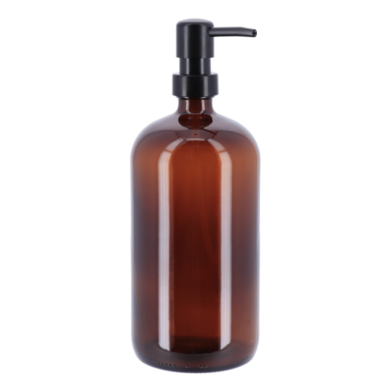 Tendance Skleněný dávkovač mýdla PURE hnědé sklo, 1000ml hnědý