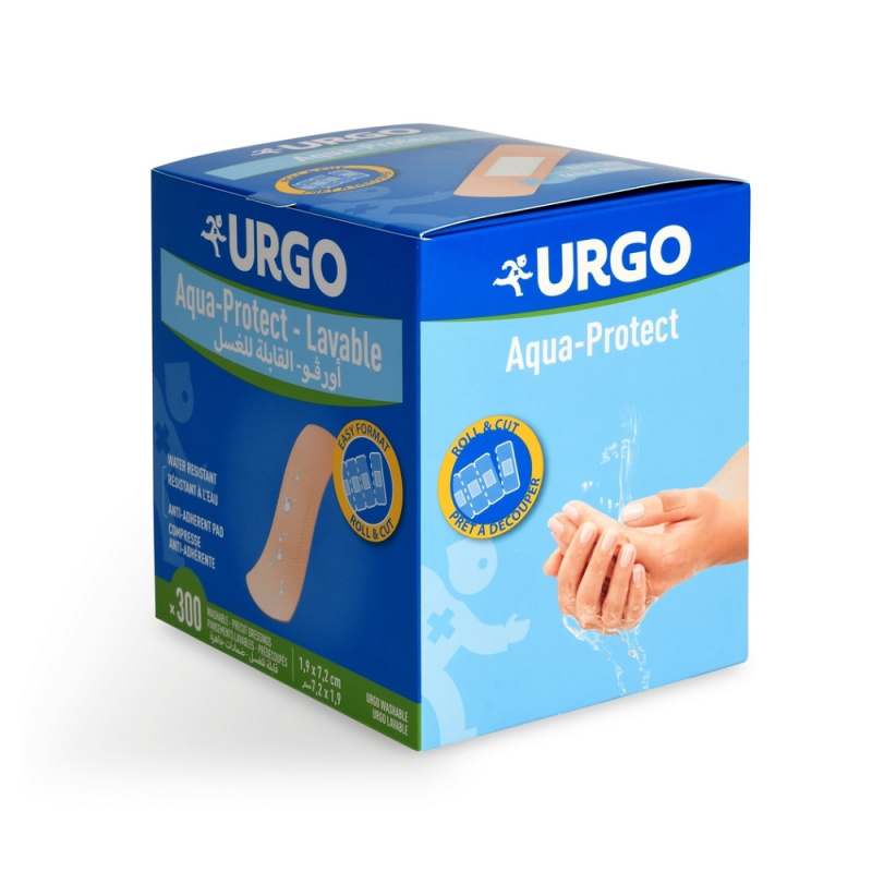 Urgo Aqua protect Omyvatelná náplast 19mm x 72mm, 300 ks