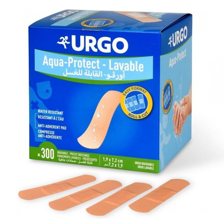 Urgo Aqua protect Omyvatelná náplast 19mm x 72mm, 300 ks