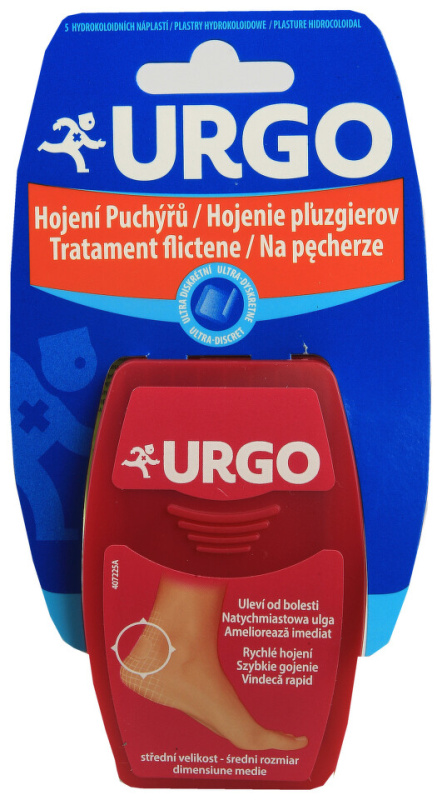 Urgo Hojení puchýřů diskrétní hydrokoloidní náplasti, 5 ks