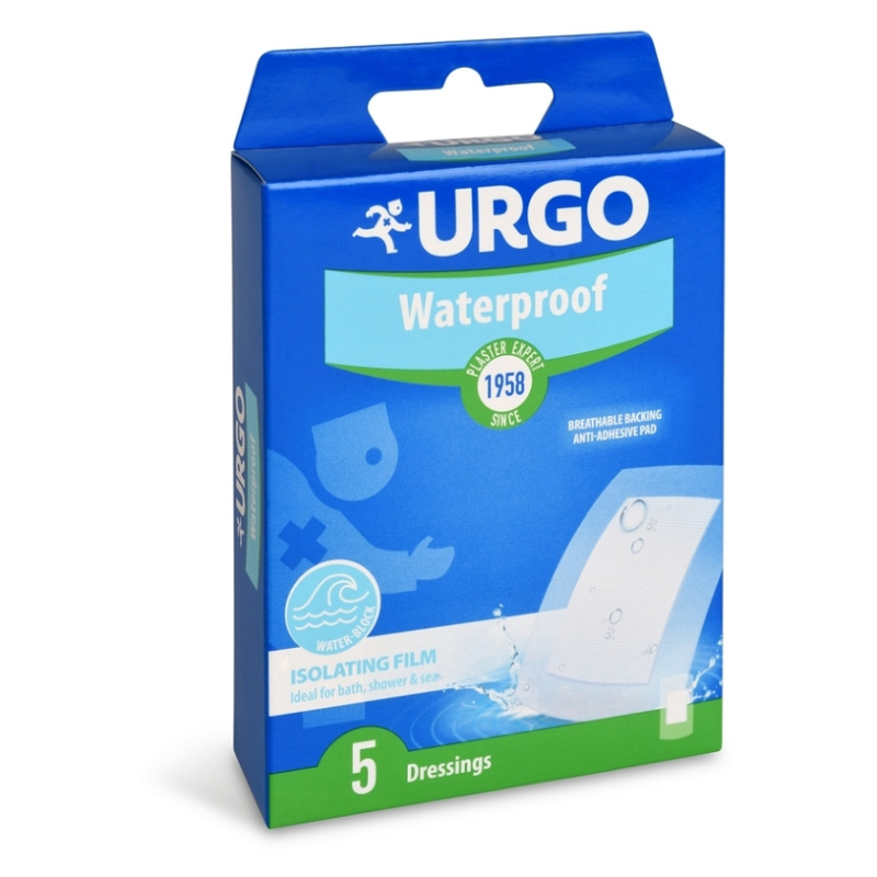 URGO WATERPROOF Voděodolná náplast 10x6cm 5ks