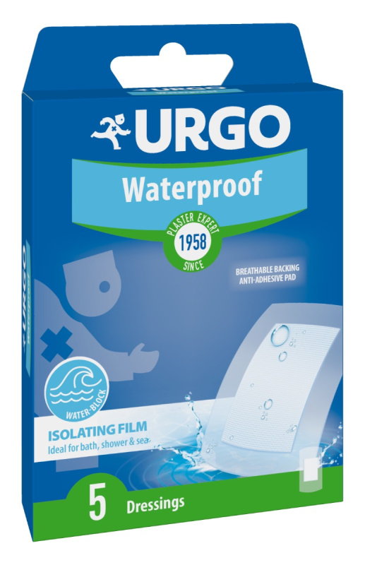 URGO WATERPROOF Voděodolná náplast 10x6cm 5ks