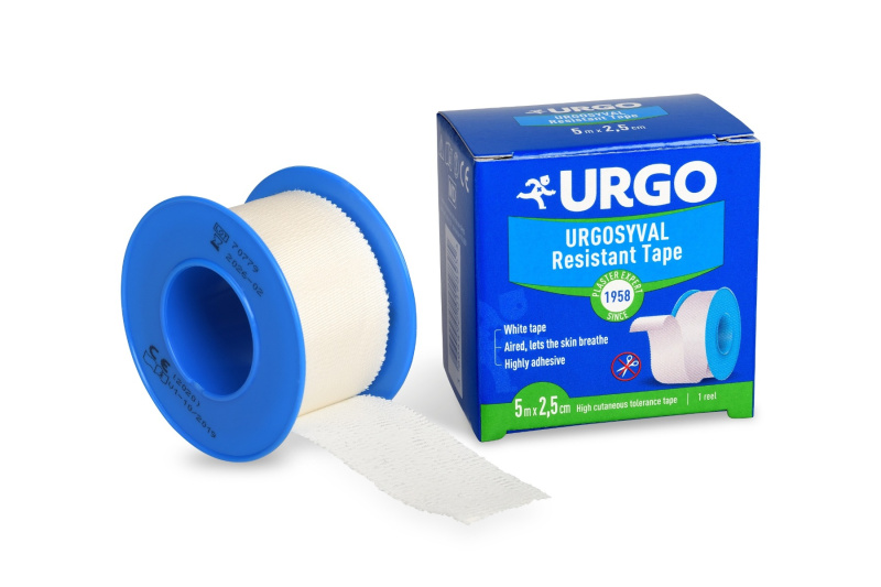 URGO SYVAL Textilní náplast bílá 2.5cmx5m