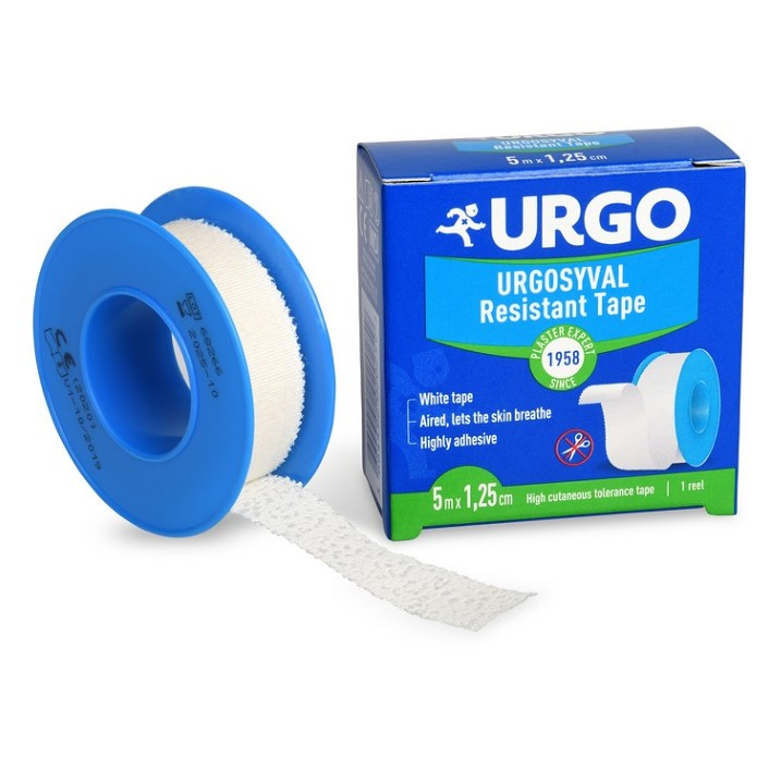 URGO SYVAL Textilní náplast bílá 1.25cmx5m