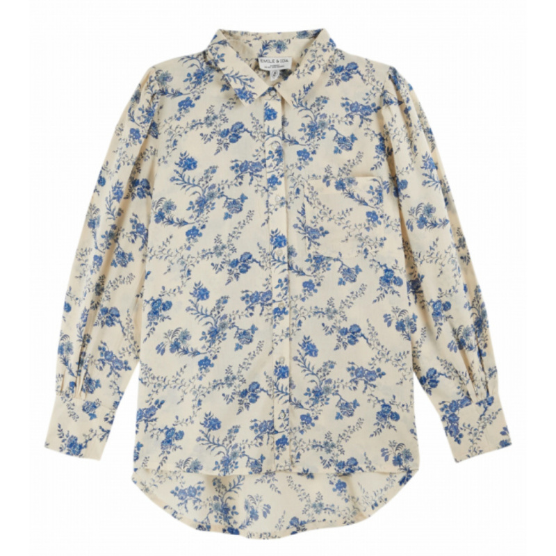 EMILE ET IDA Košile CLARANCE - ORCHID BLEU Velikost: L