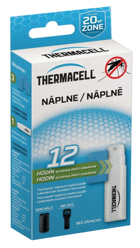 Thermacell náhradní náplně 3 ks + kartuše 1 ks