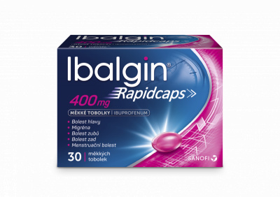 IBALGIN RAPIDCAPS 400MG Měkká tobolka 30