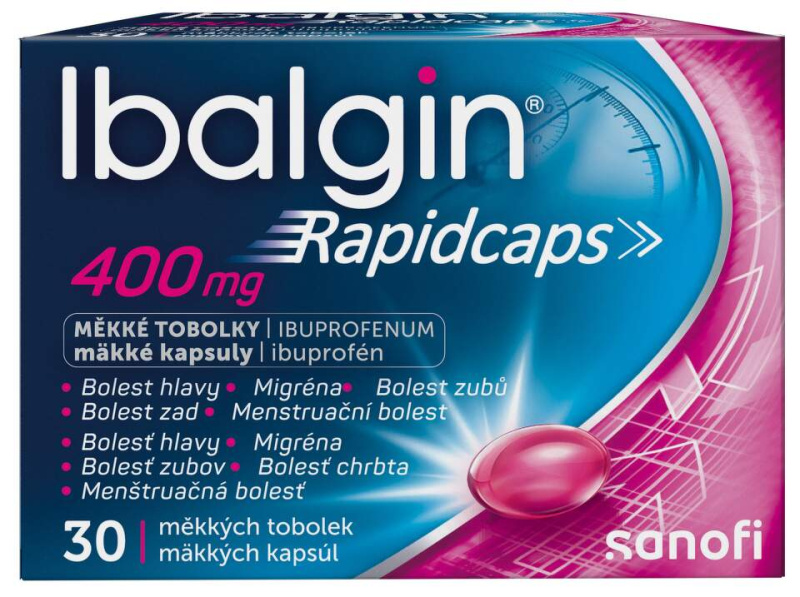 IBALGIN RAPIDCAPS 400MG Měkká tobolka 30