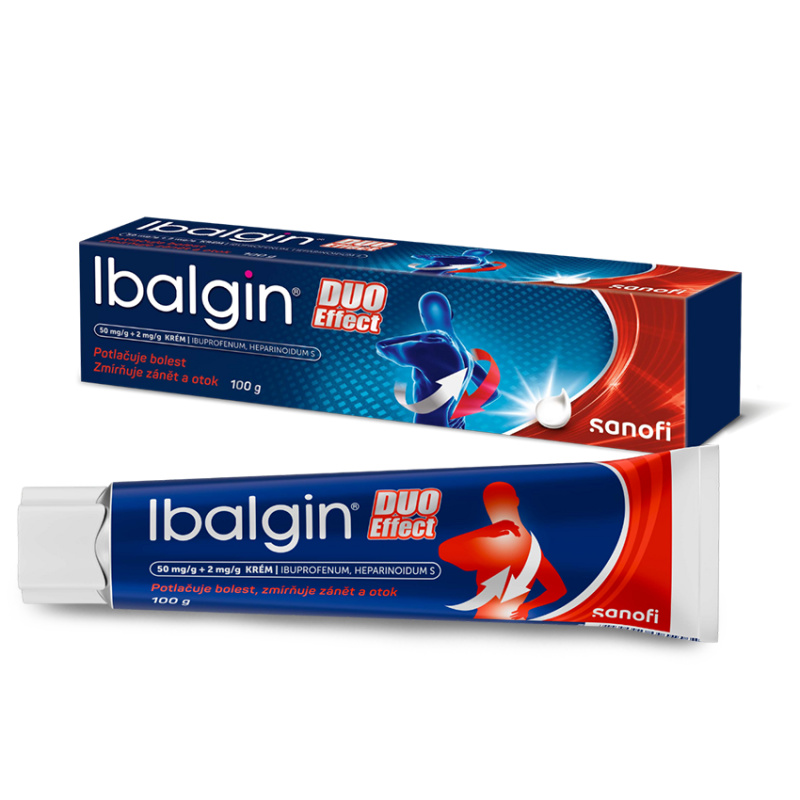 IBALGIN DUO EFFECT 50MG/G+2MG/G krém 100G