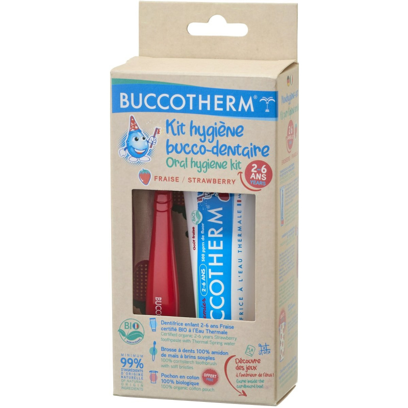 Buccotherm BIO Cestovní zubní sada pro děti 2–6 let