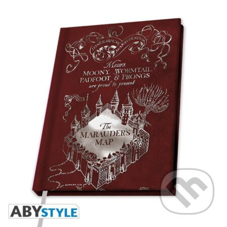Harry Potter Zápisník A5 - Záškodnícka mapa
