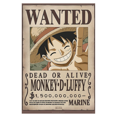 Plakát One Piece - Wanted Luffy (2)