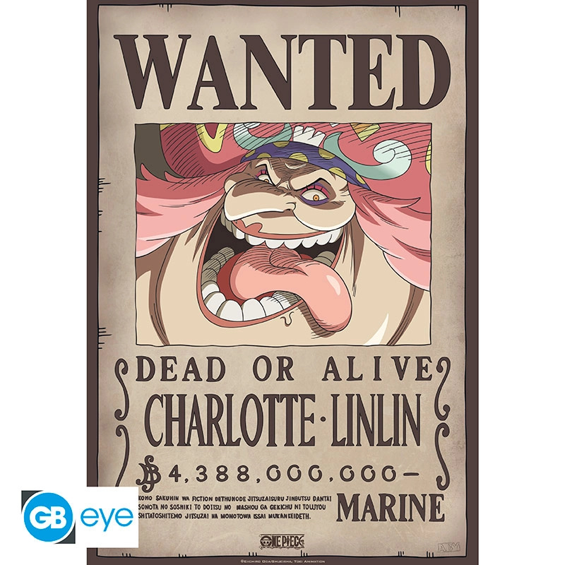 One Piece plakát chibi Wanted Big Mom 52 × 35 cm - 1 kus