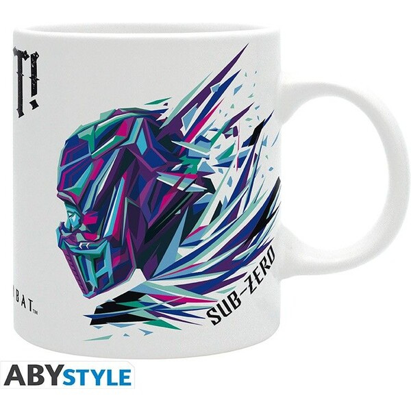 CurePink Hrnek Mortal Kombat Scorpion vs Sub Zero 320 ml